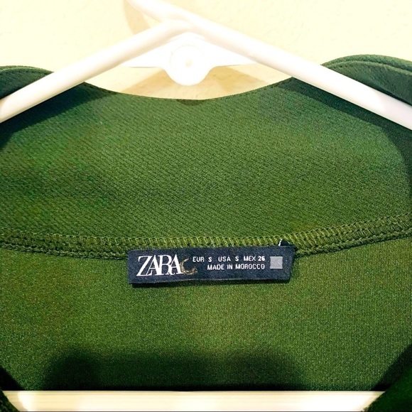 ZARA Y2K Green set flare legs women’s size S - Picture 11 of 12